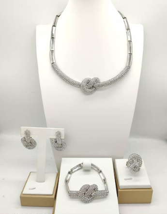 4pcs Silver set