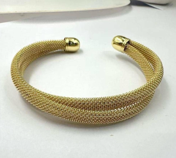 Gold cuff bangle
