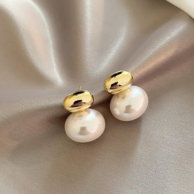 Pearl mini drop earrings