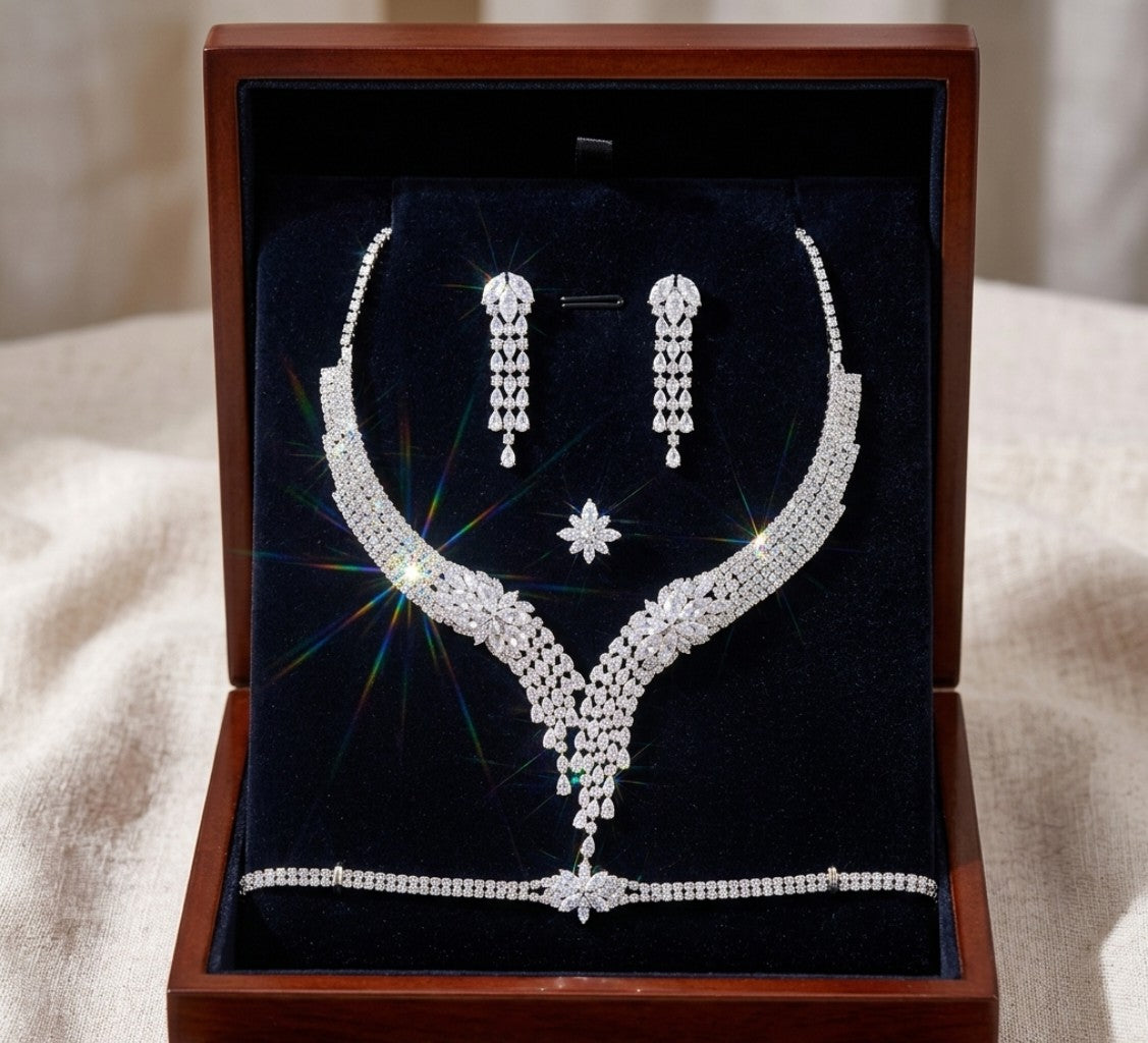 Cascade Silver Jewelry Set