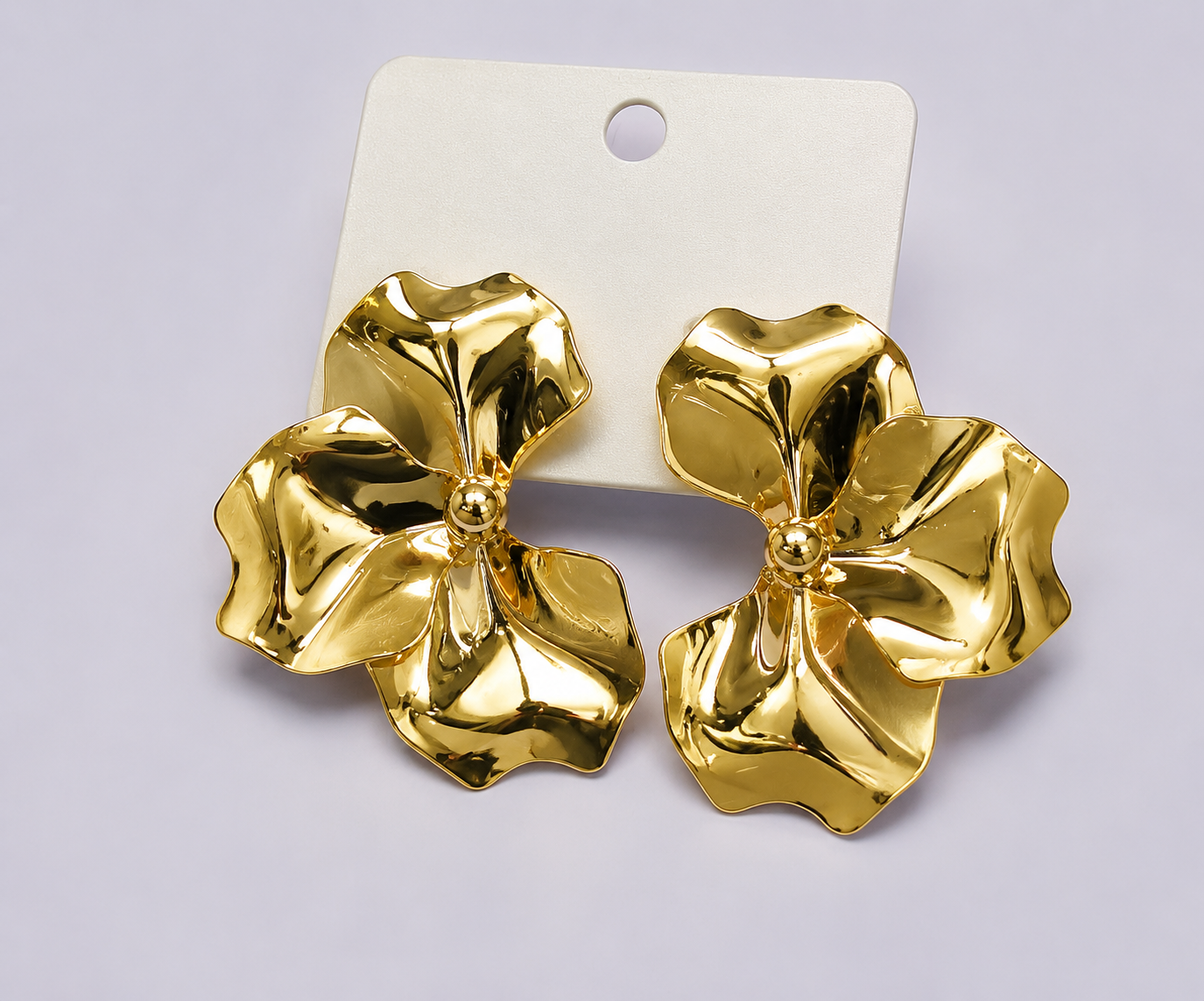 Sculptural Petal Earrings