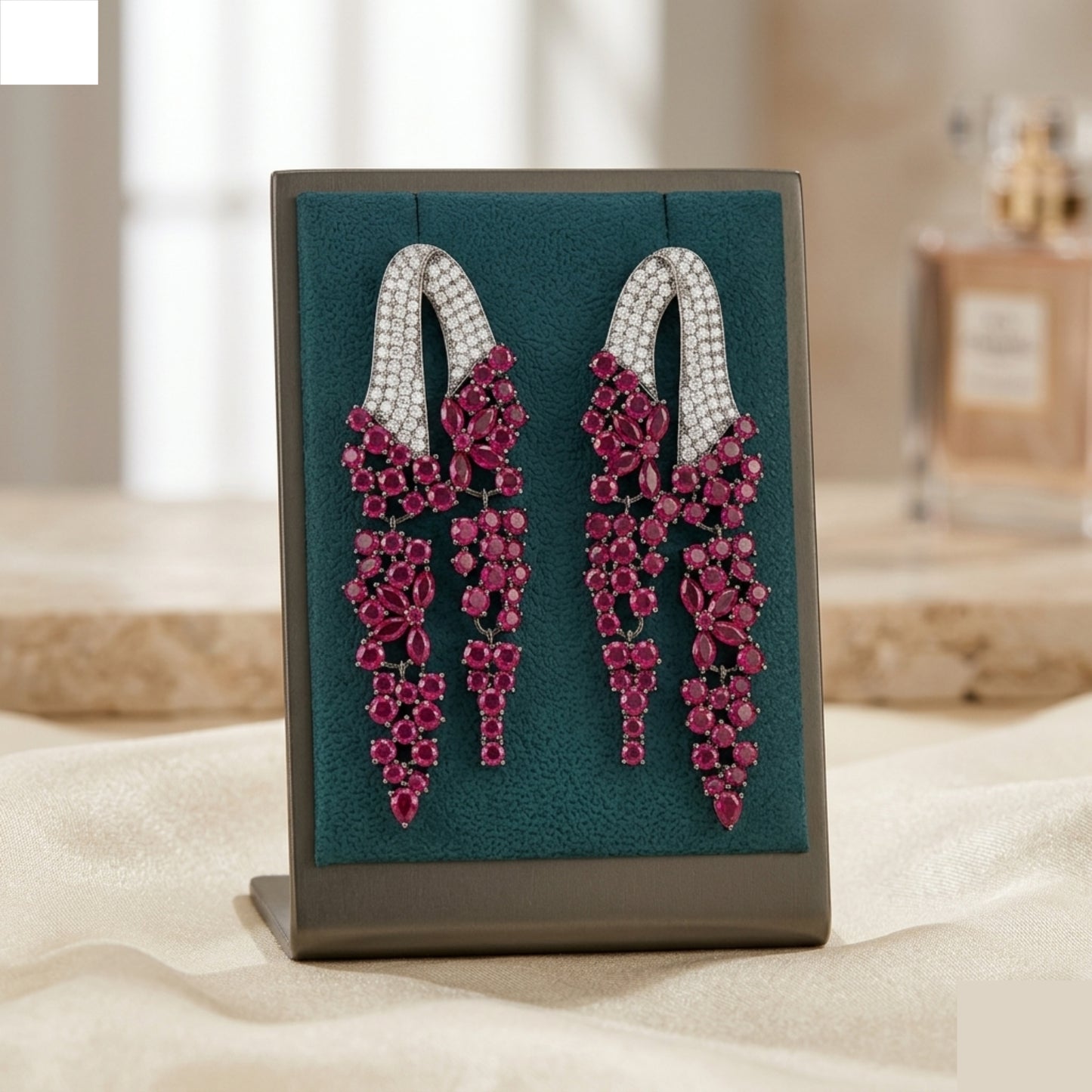 Cascade Ruby Earrings