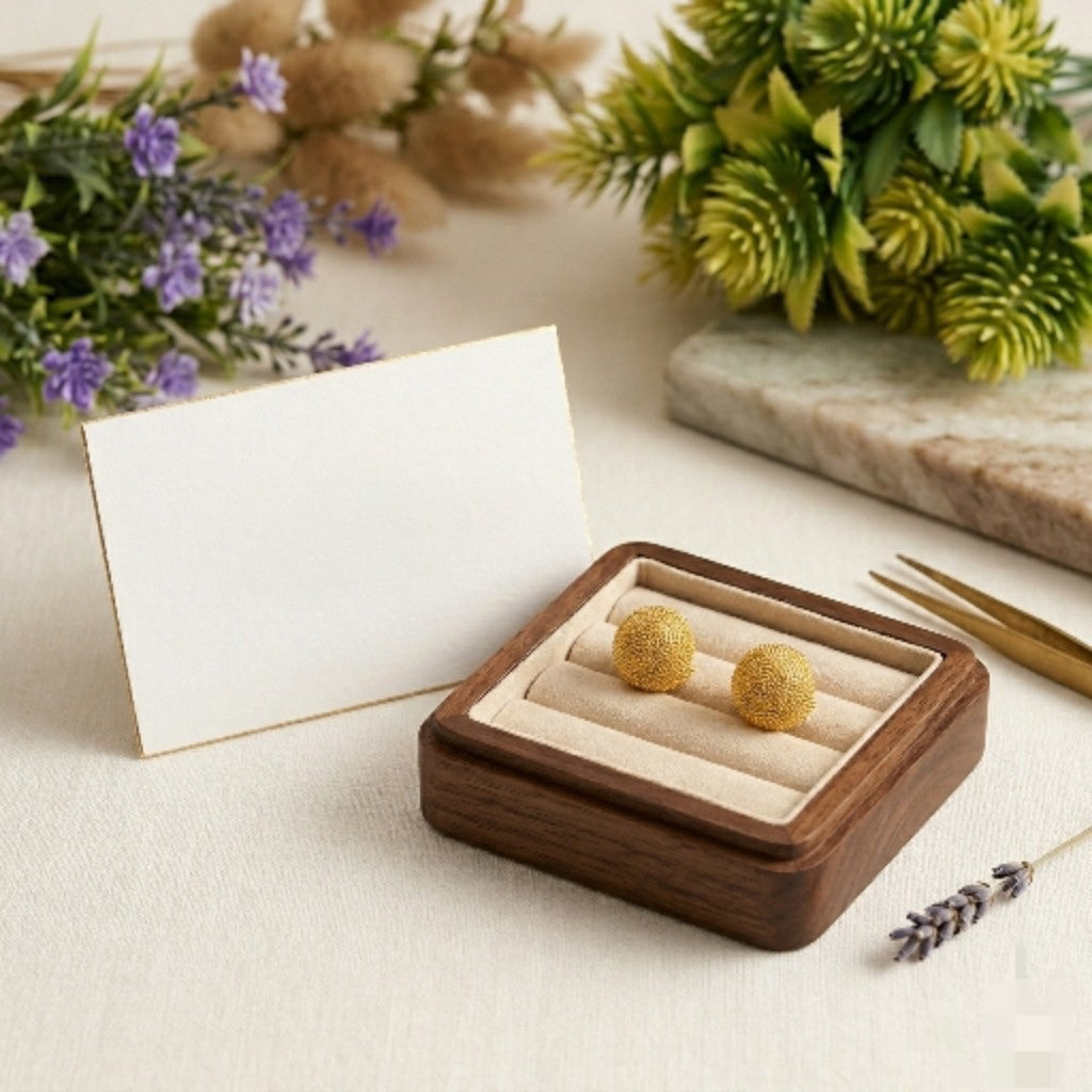 Gold Stud Earrings