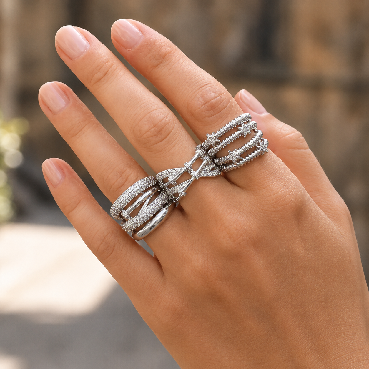 Silver Rings set