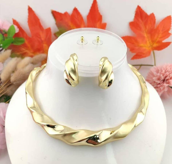 2pcs Gold chunky cord set