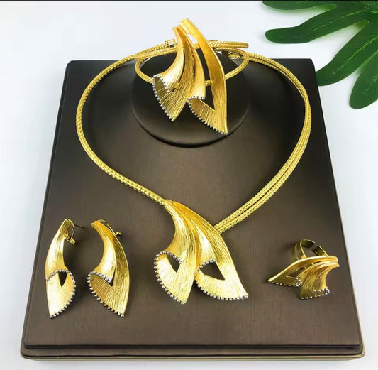 Zhuerrui Italian Gold Color Jewelry Sets