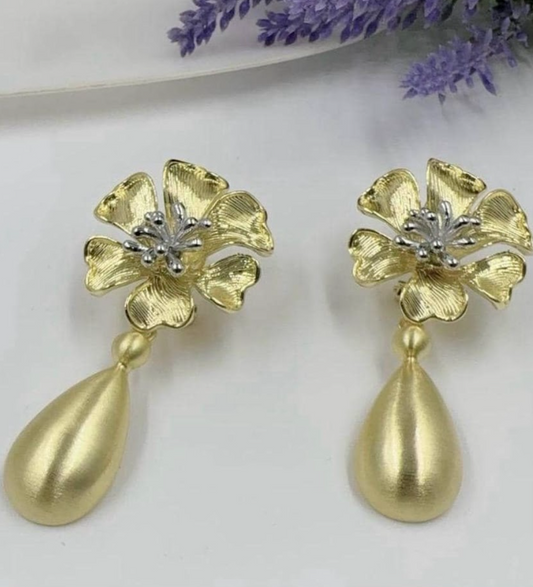 Gold plated 2rone earrings