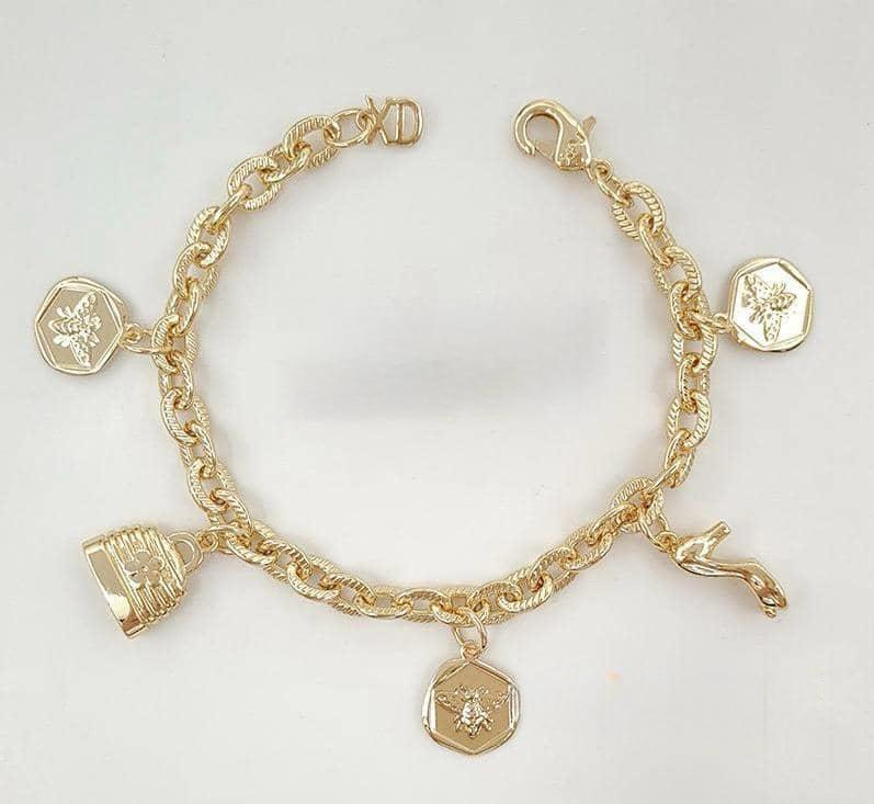 Gold Charms Bracelet