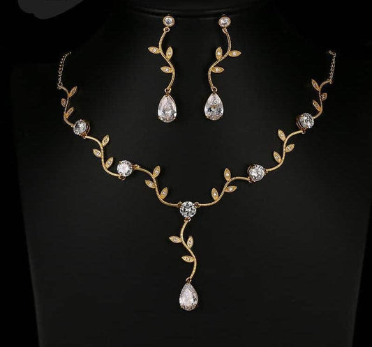 2pcs Gold n Silver Costume Jewelry Set