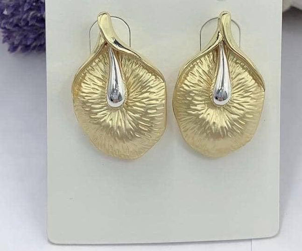 2tone Gold-plated Earrings