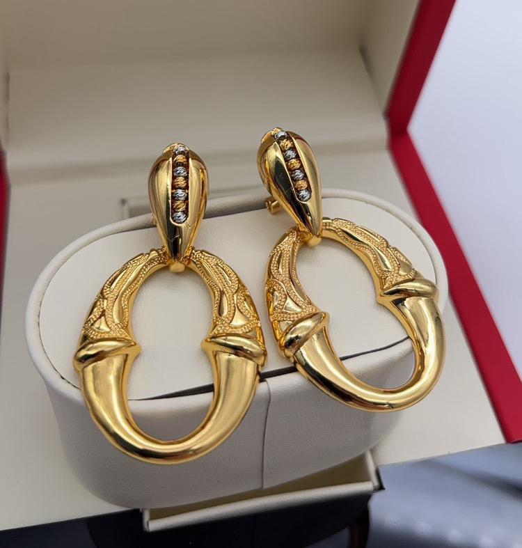 Gold Statement Earrings