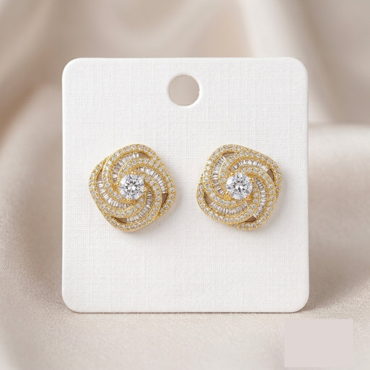 Gold Stud Earrings