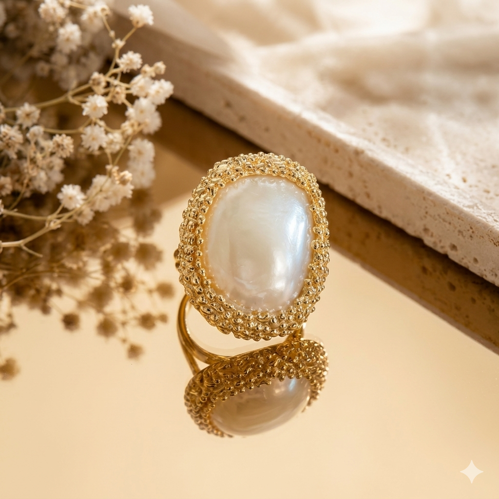 Peal and Gold Ring