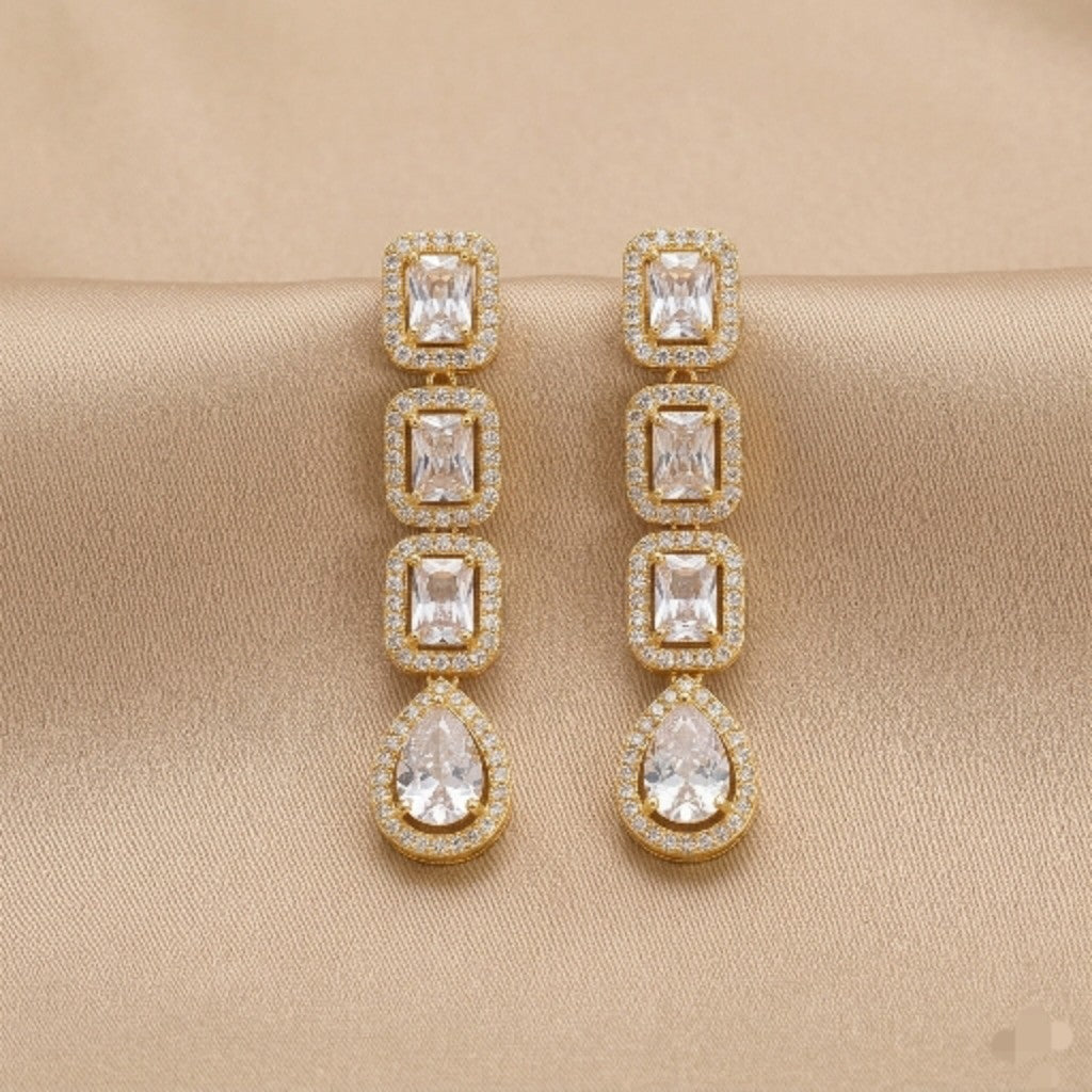 Aura Cut Drop Earrings