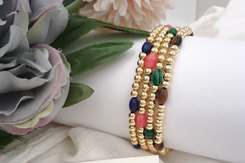 Gold multicolored Bangle