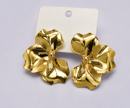 Sculptural Petal Earrings
