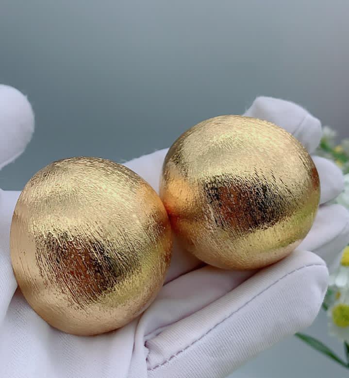 Gold Ball Earrings