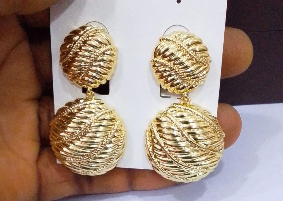 Two-tier Drop Earrings