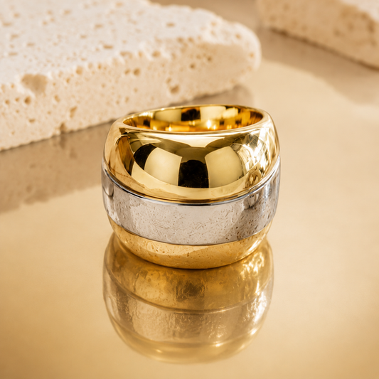 2tone Signet Ring