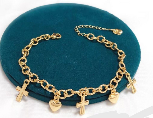 Gold adjustable Anklet
