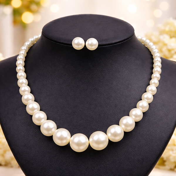 Two Piece Pearl Jewelry Set