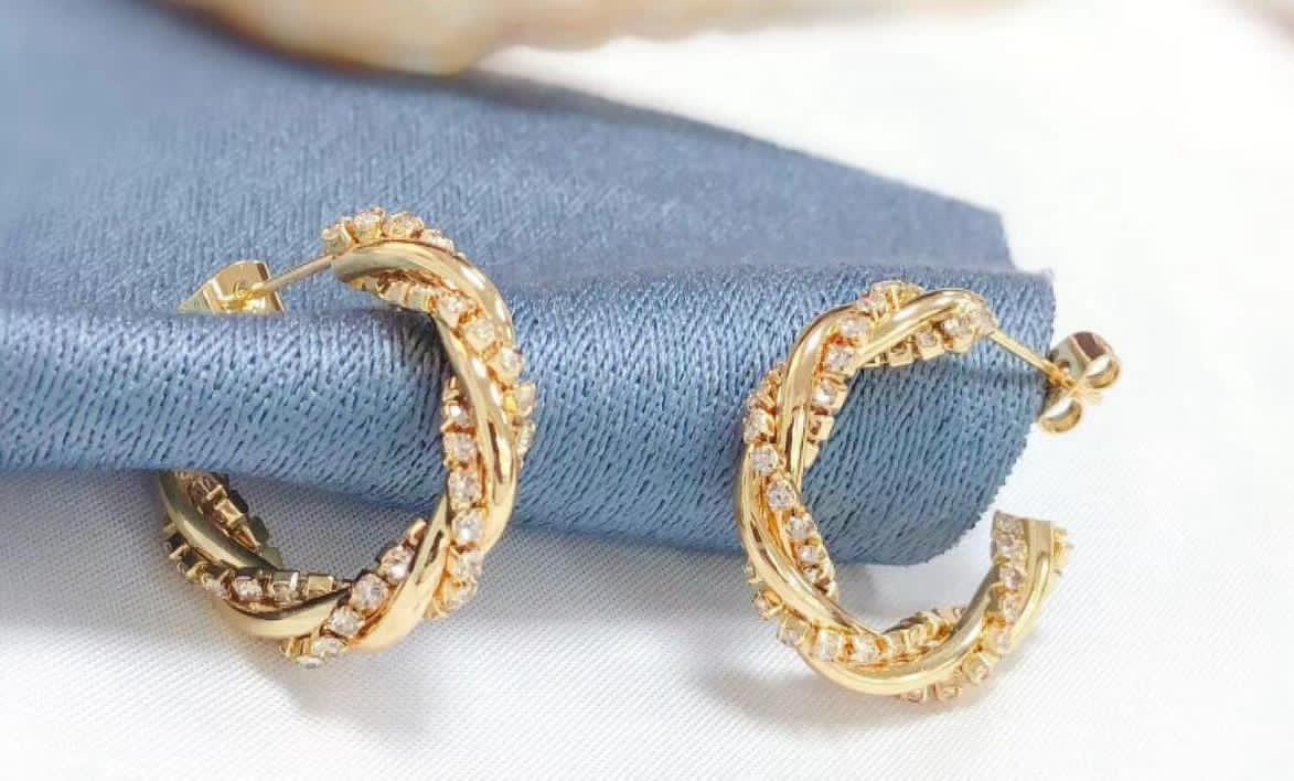 Twisted Hoop Earrings