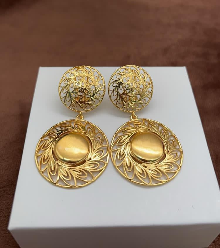 Double Round Drop earrings