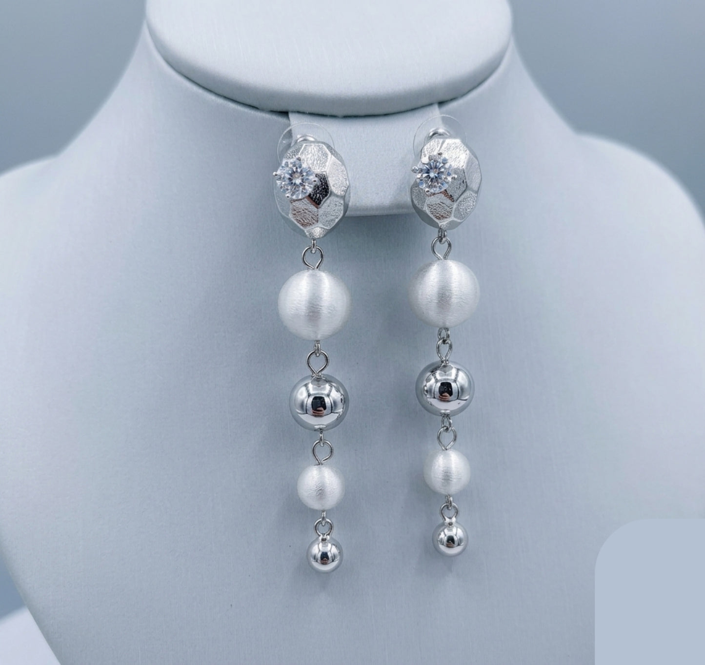 Drop Silver Earrings