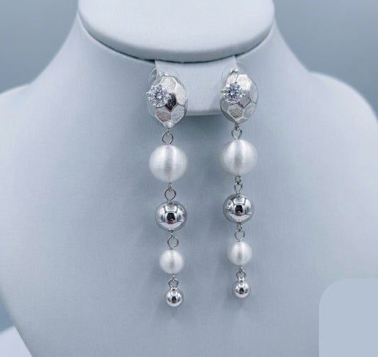 Drop Silver Earrings
