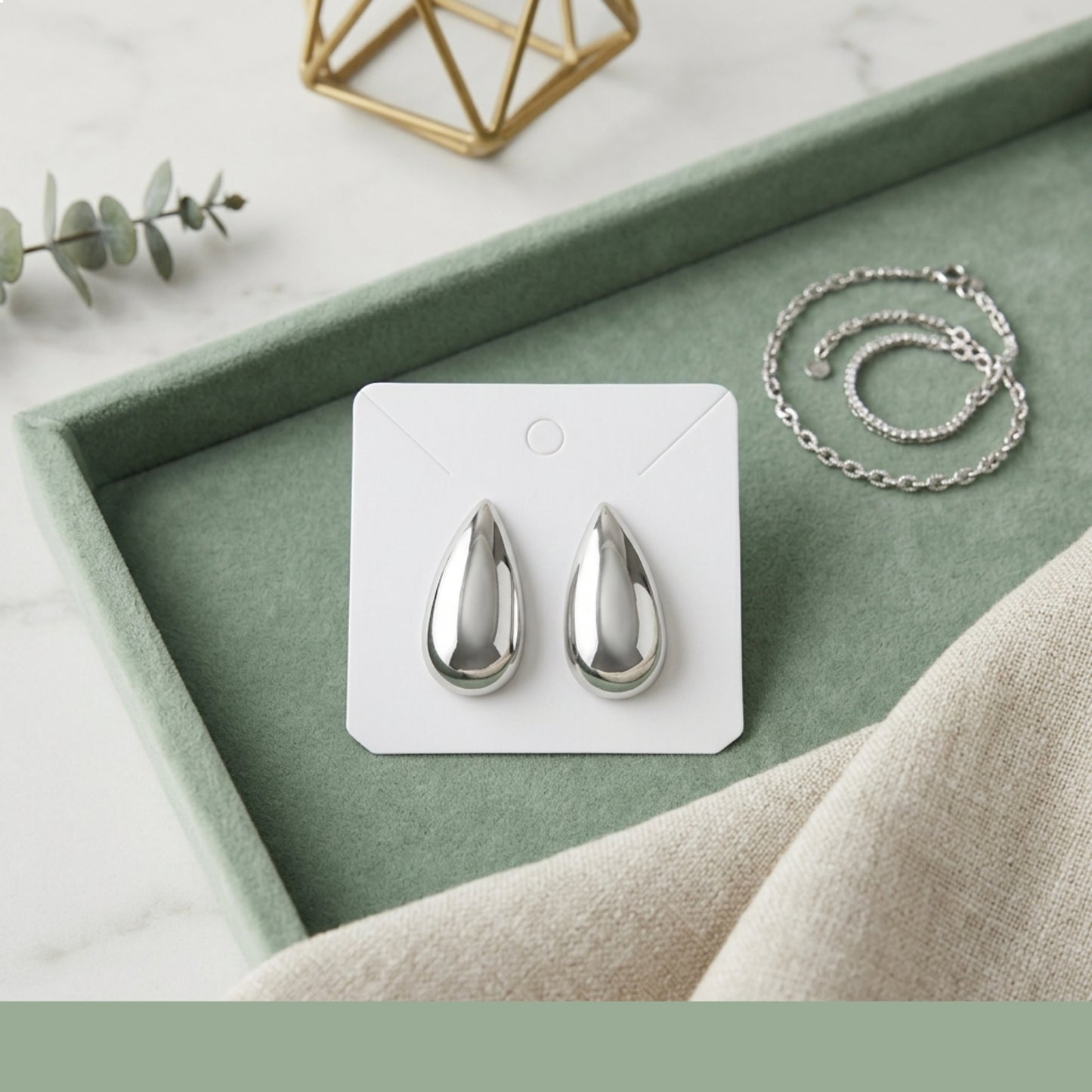 Liquid Metal Earrings