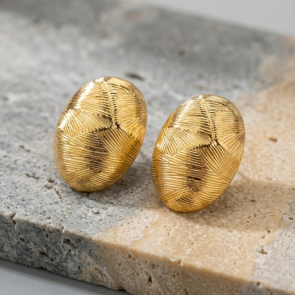 Gold Stud Earrings
